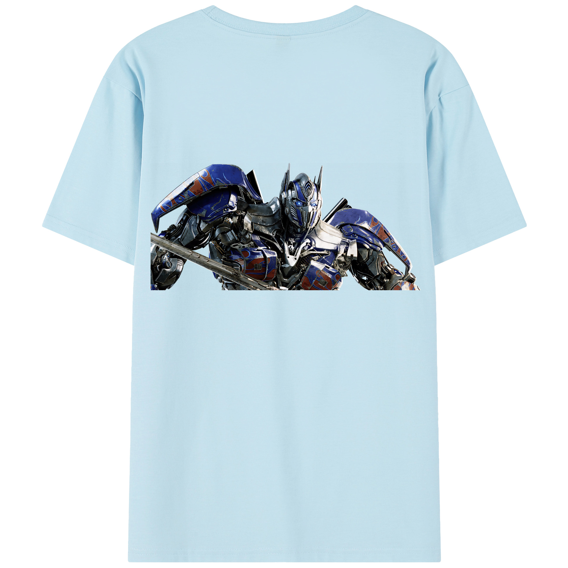 （画像用） Transformers トランスフォーマー 綿100％半袖Tシャツ（背面プリント）